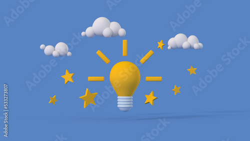 Minimal cartoon style light...