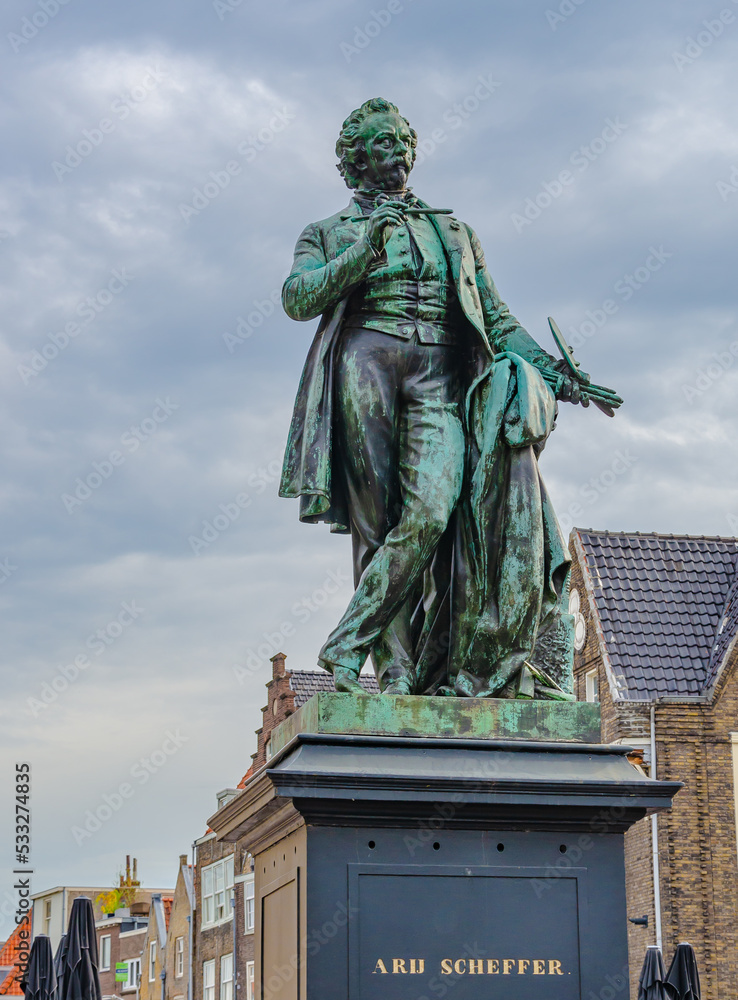 Fototapeta premium Dordrecht, Netherlands - Scheffer monument