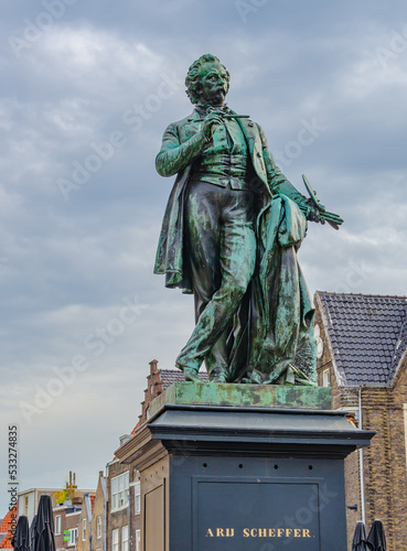 Dordrecht, Netherlands -  Scheffer monument