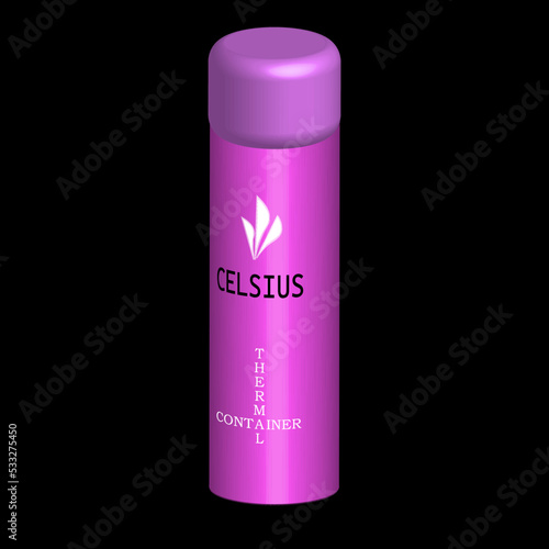 Beautiful  violet  thermos