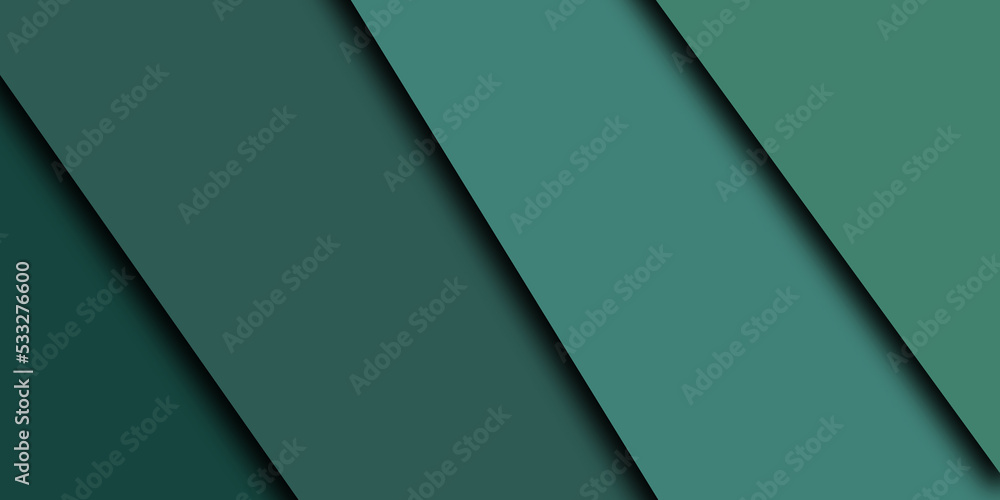 Abstract drawing. Elements of viridian colors are placed at an angle. Horizontal image. Banner for insertion into site. Abstract drawing. Elements of viridian colors are placed at an angle. Horizontal image. Banner for insertion into site.