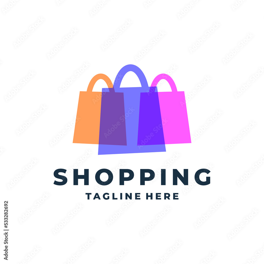 shopping bags logo icon