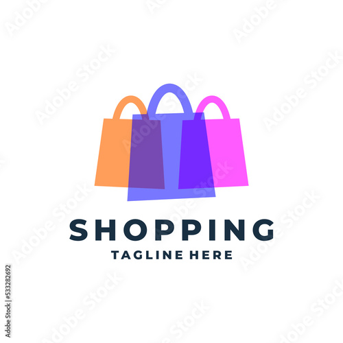 shopping bags logo icon