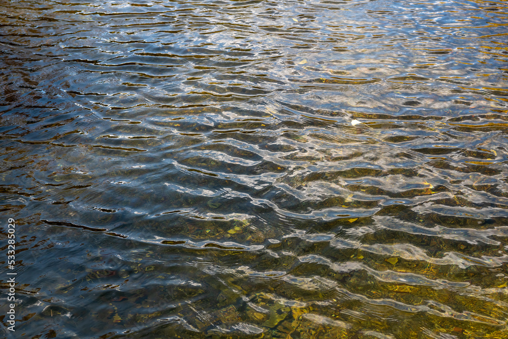 The calm waters of a Korean river The calm waters of a Korean river