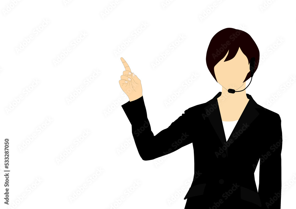 business woman pointing business woman pointing