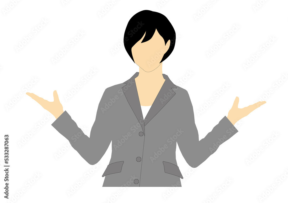 business woman presenting