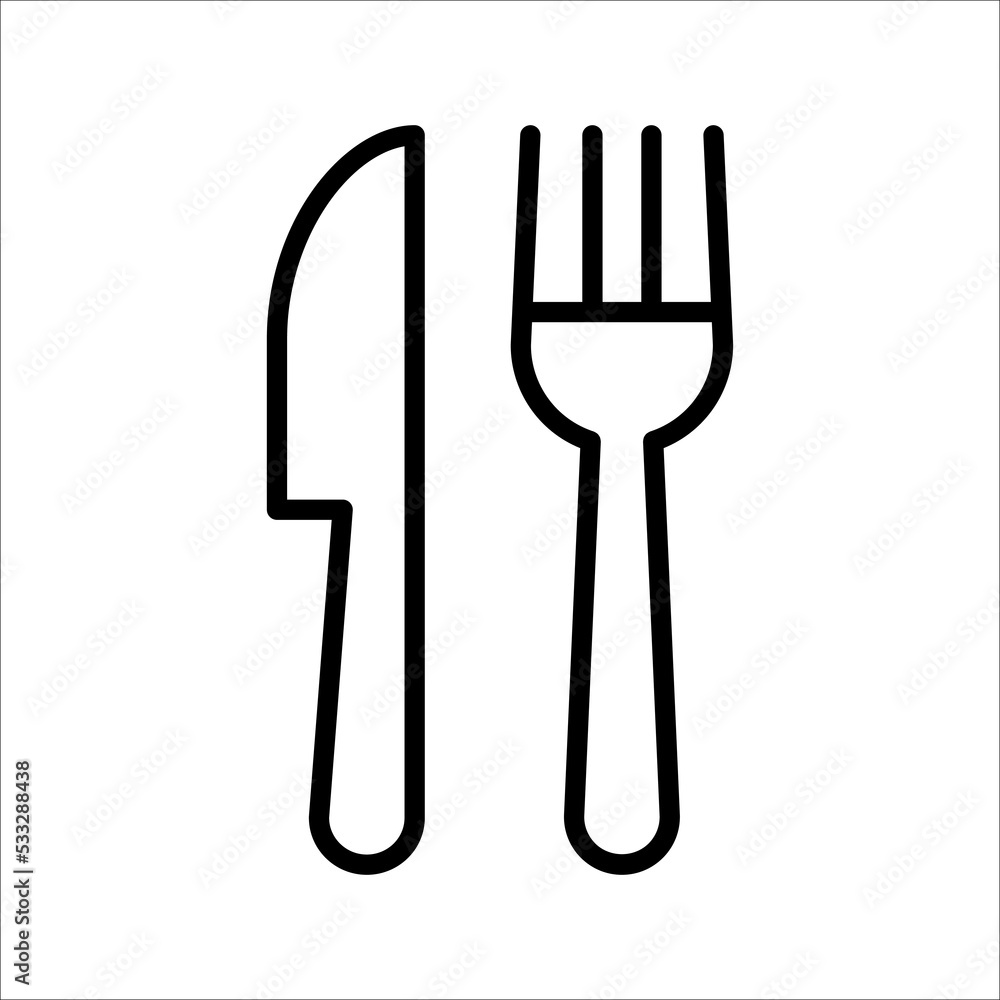 Cutlery icon. Spoon, forks, knife. restaurant business concept, vector illustration Cutlery icon. Spoon, forks, knife. restaurant business concept, vector illustration