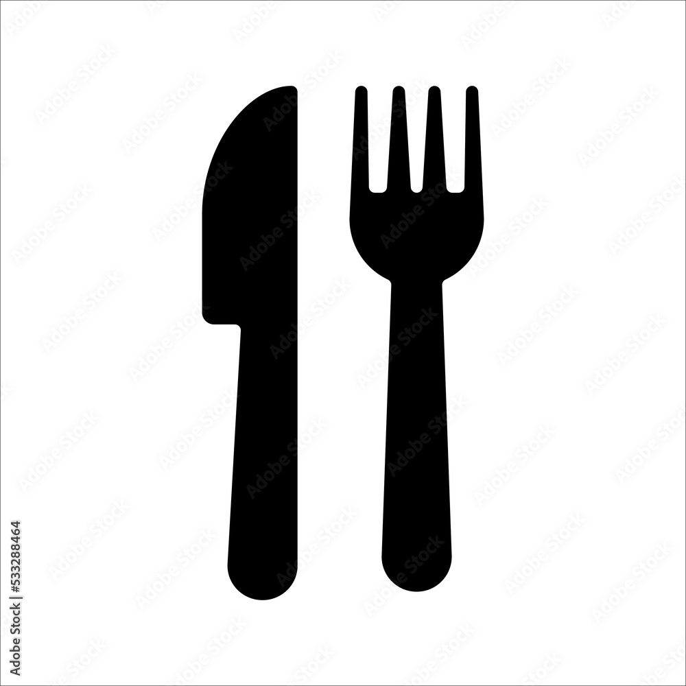 Cutlery icon. Spoon, forks, knife. restaurant business concept, vector illustration Cutlery icon. Spoon, forks, knife. restaurant business concept, vector illustration