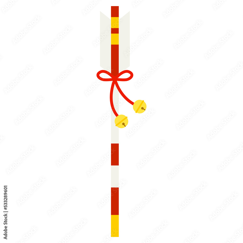 日本のお正月イメージイラスト素材_破魔矢 日本のお正月イメージイラスト素材_破魔矢