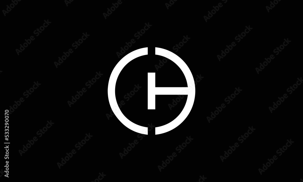CH Letter Logo Design vector. Illustration of Letter CH monogram Logo vector CH Letter Logo Design vector. Illustration of Letter CH monogram Logo vector