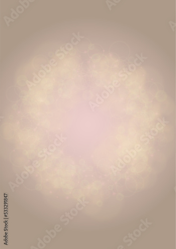 Abstract Vector Pink Background with Silver and White Light Spots. Magic Shiny Pastel Print. Baby Print. Romantic Bokeh Blurred Page Design for St' Valentines Day.  Gentle Stardust Pattern.