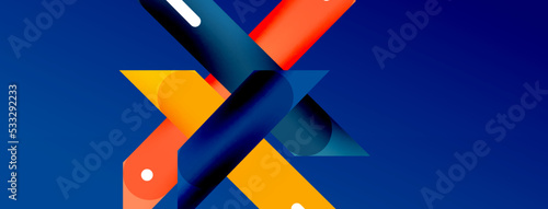 Background overlapping lines. Dynamic lines abstract wallpaper. Straight lines composition vector illustration for wallpaper banner background or landing page