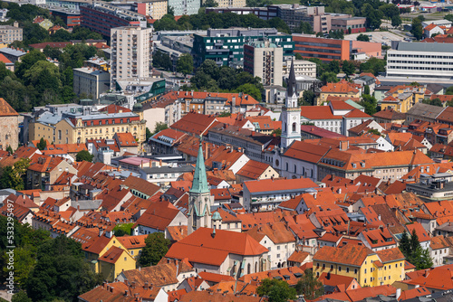 Old Town Of Celje City In Slovenia
