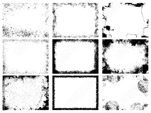  Grunge texture set