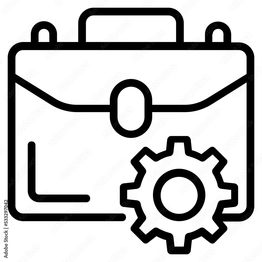A line icon of business management A line icon of business management