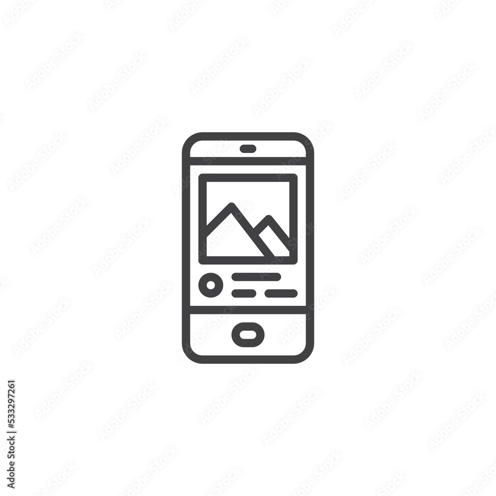Travel blog line icon Travel blog line icon