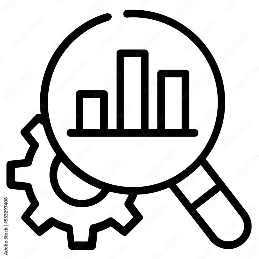 An outline icon of productive analysis