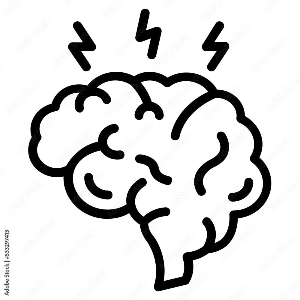 A linear icon design of ai mind A linear icon design of ai mind