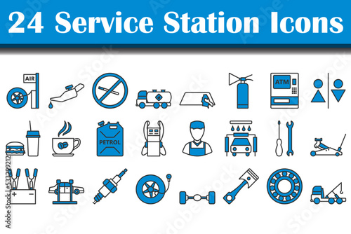Service Station Icon Set