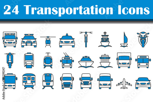 Transportation Icon Set