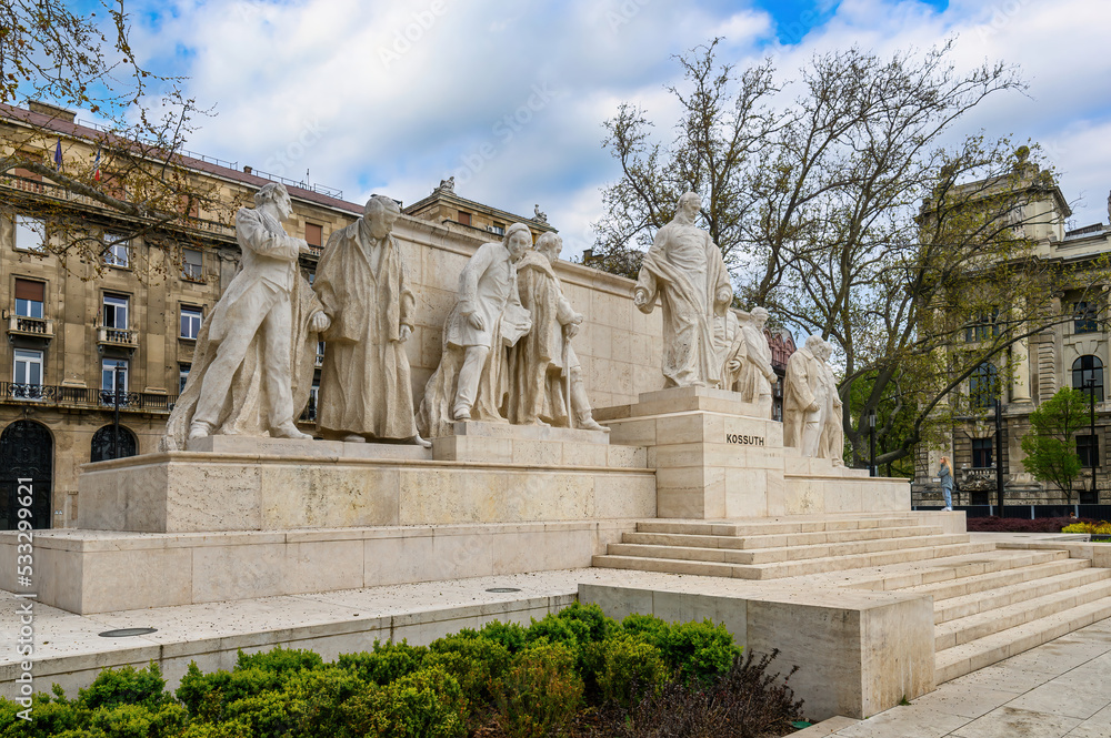 Kossuth Lajos Monument in Budapest, Hungary