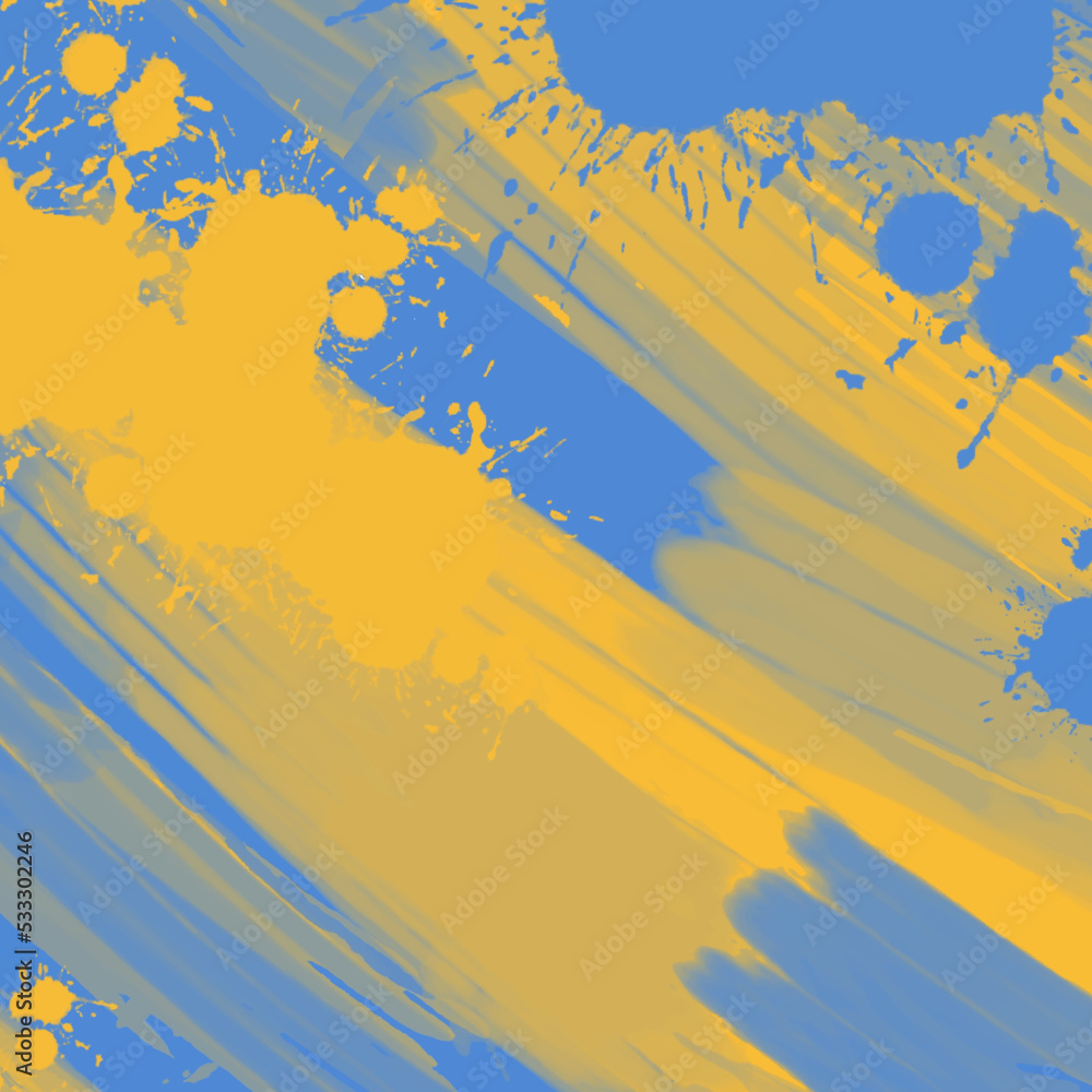 Abstract Blue Yellow paint Background. Vector illustration design Abstract Blue Yellow paint Background. Vector illustration design