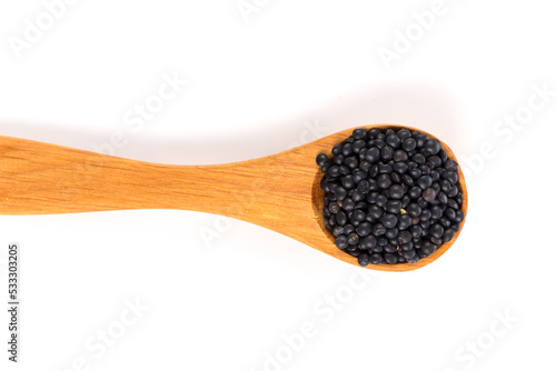 Black organic lentils