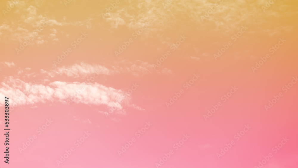 Pink Sky White Cloud Background,Sunlight Day with Sky Wallpaper Backdrop,Mockup Nature Landscape Free Space Backdrop,Card or Poster for Environment Protection,Dramatic Cloudscape Beautiful Pastel.