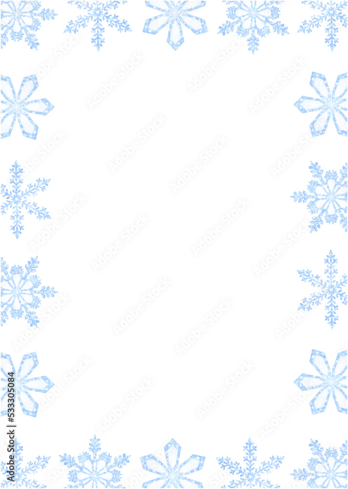 Snowflake Winter Frame Snowflake Winter Frame