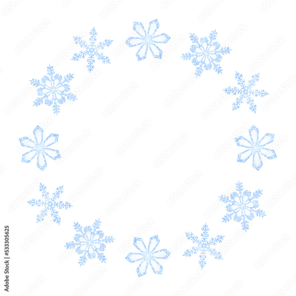 Snow crystal wreath Snow crystal wreath