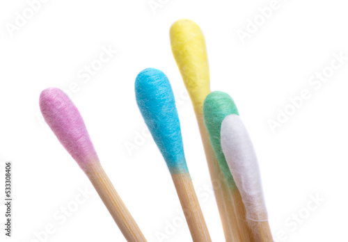 cotton buds isolated