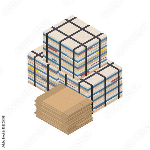 Paper Isometric Icon