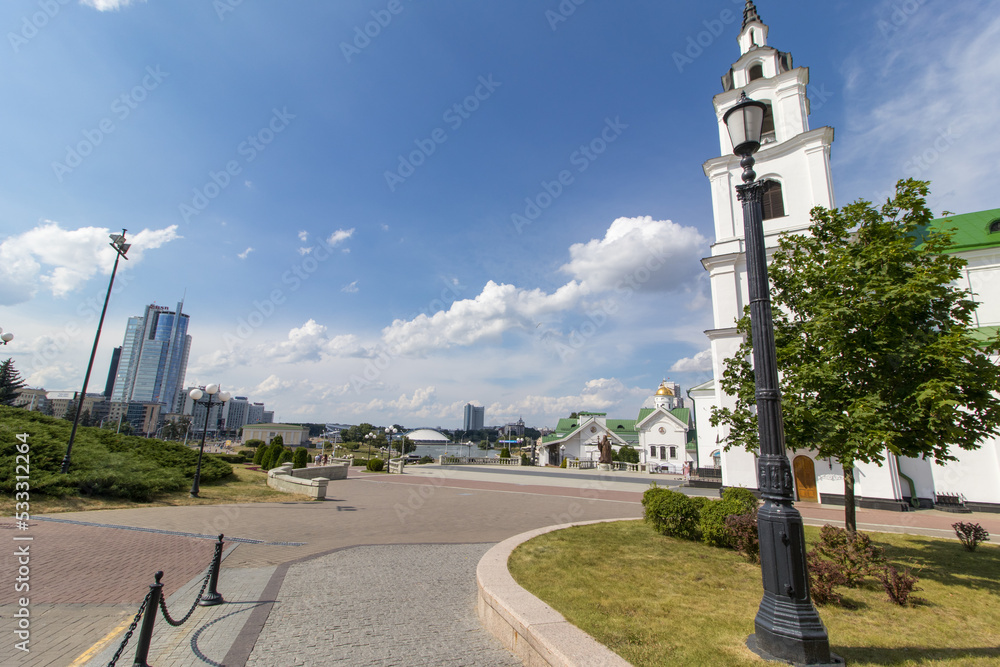 the center of Minsk Belarus