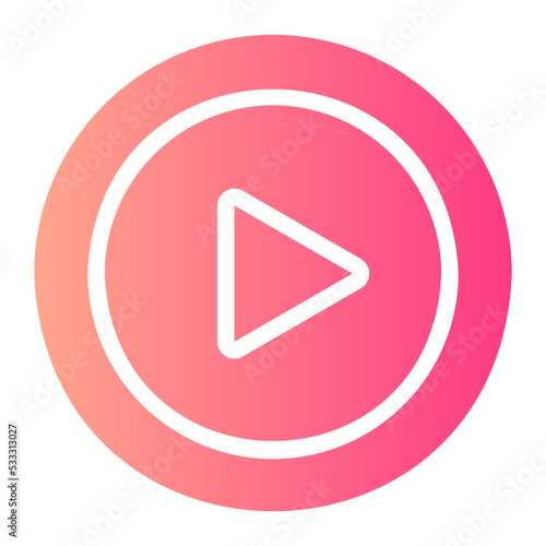 play gradient icon Free Download play gradient icon - GFXLoad