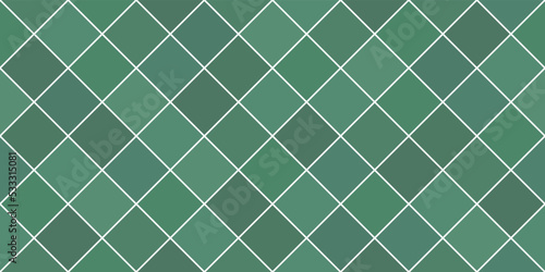 Emerald green floor tiles texture, tiled seamless pattern vector