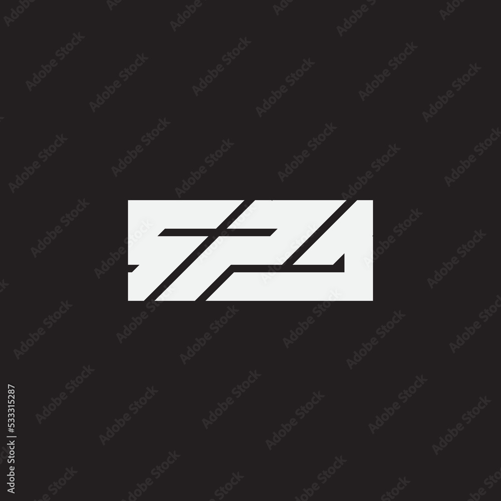 Fototapeta premium SPJ letter monogram loho design.