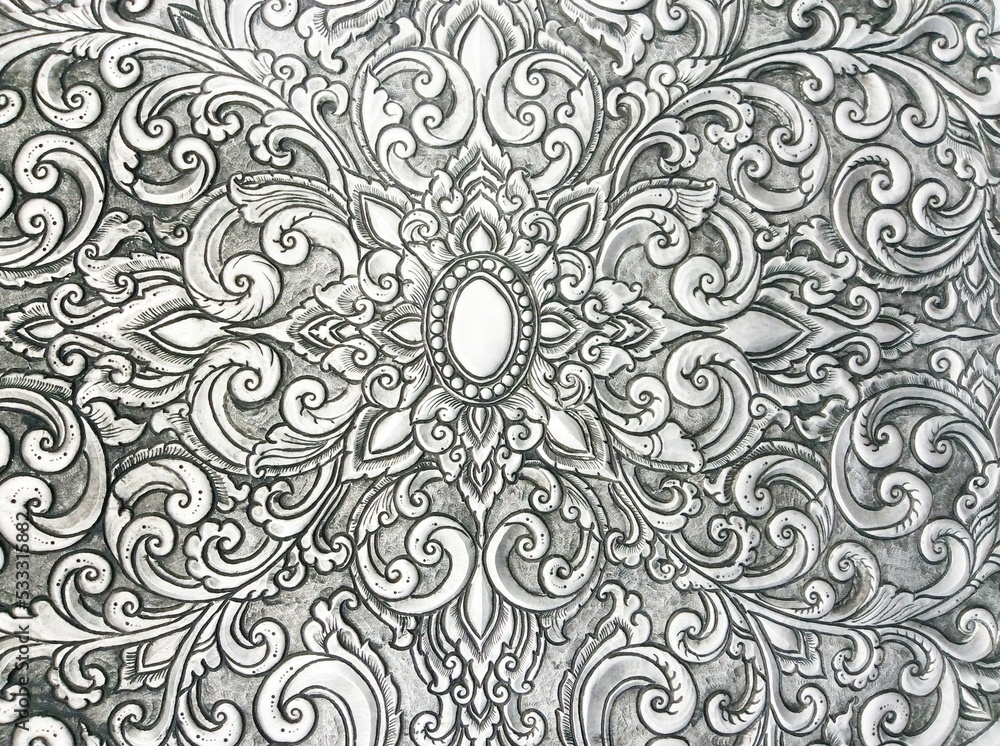 The art and pattern of carving silverware. The art and pattern of carving silverware.