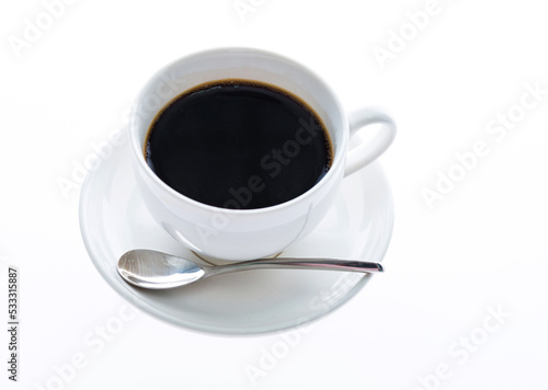 Cup of coffee isolated on white background © xy