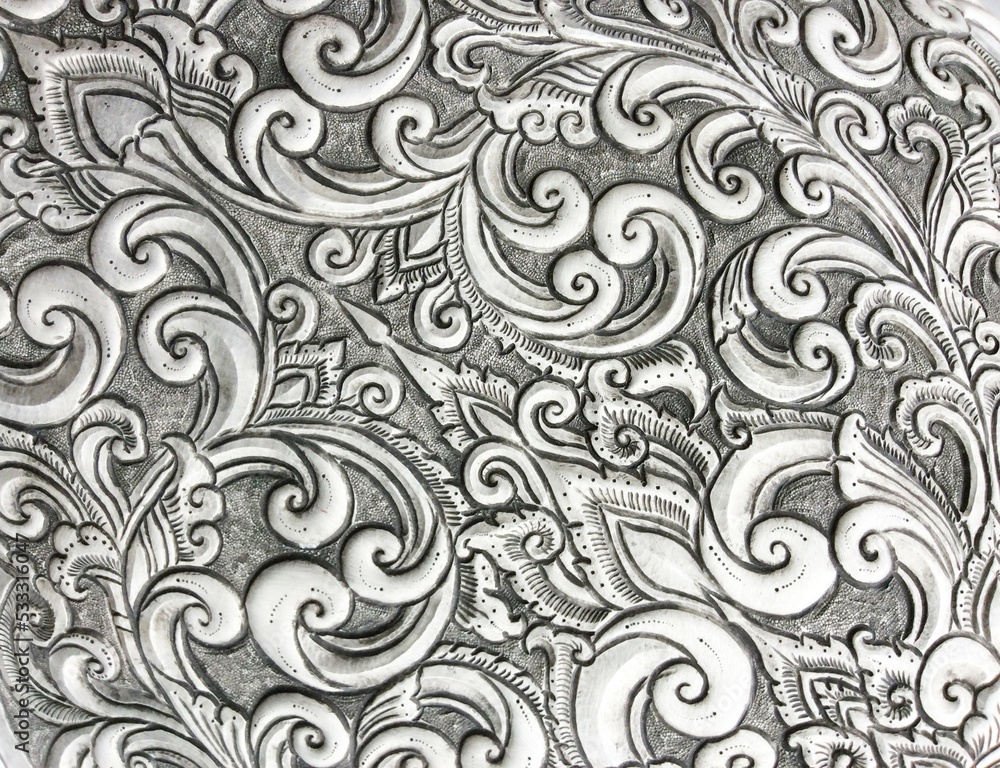 The art and pattern of carving silverware. The art and pattern of carving silverware.