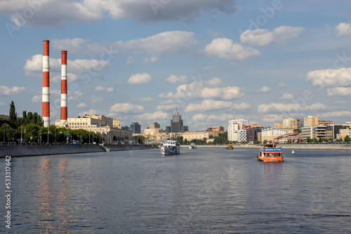 Canvas Print moscow river