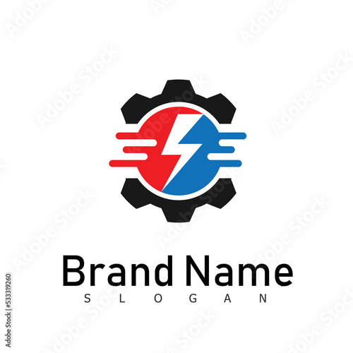 elektric logo design symbol technology