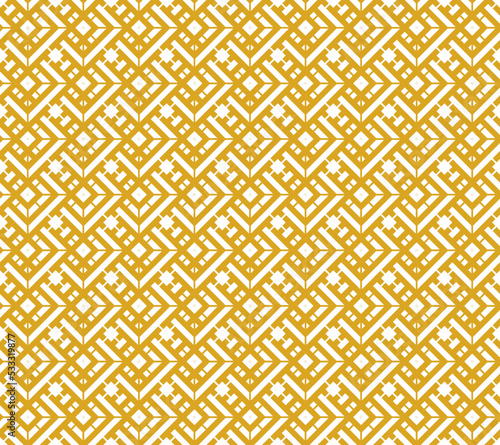Vector illustration of a pattern, polygonal color, golden seamless. Geometric shapes overlap beautifully. Patterns for textiles, tiles and fabrics