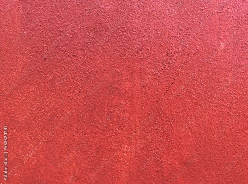 Fototapeta premium Texture concrete painted with red paint