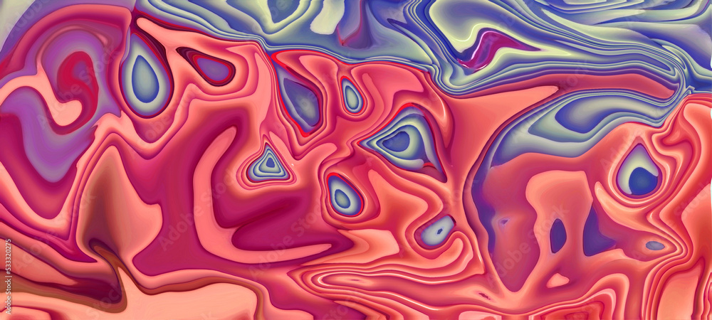 Obraz premium blue and red liquid background illustration