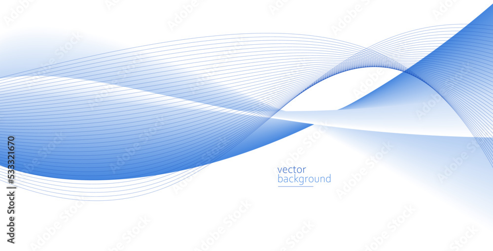 Smooth flow of wavy shape with gradient vector abstract background, light blue design curve line energy motion, relaxing music sound or technology. Smooth flow of wavy shape with gradient vector abstract background, light blue design curve line energy motion, relaxing music sound or technology.