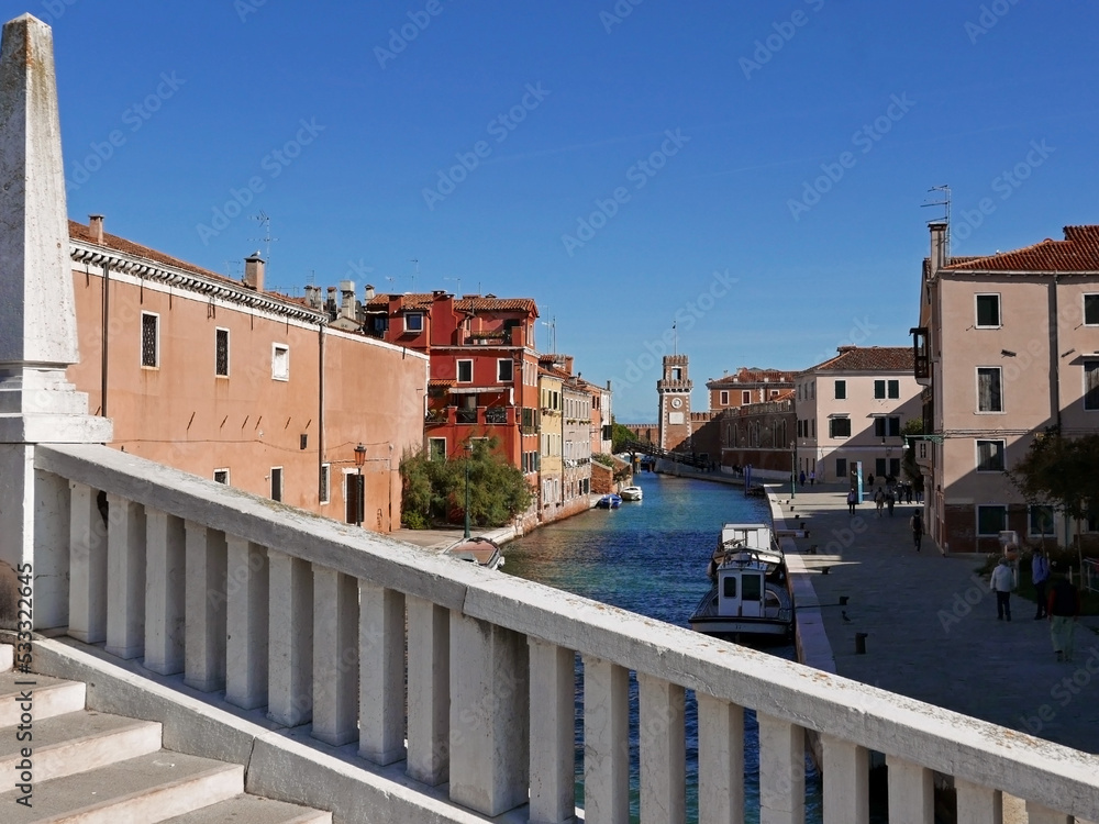 scorcio scenico della bellissima città di venezia