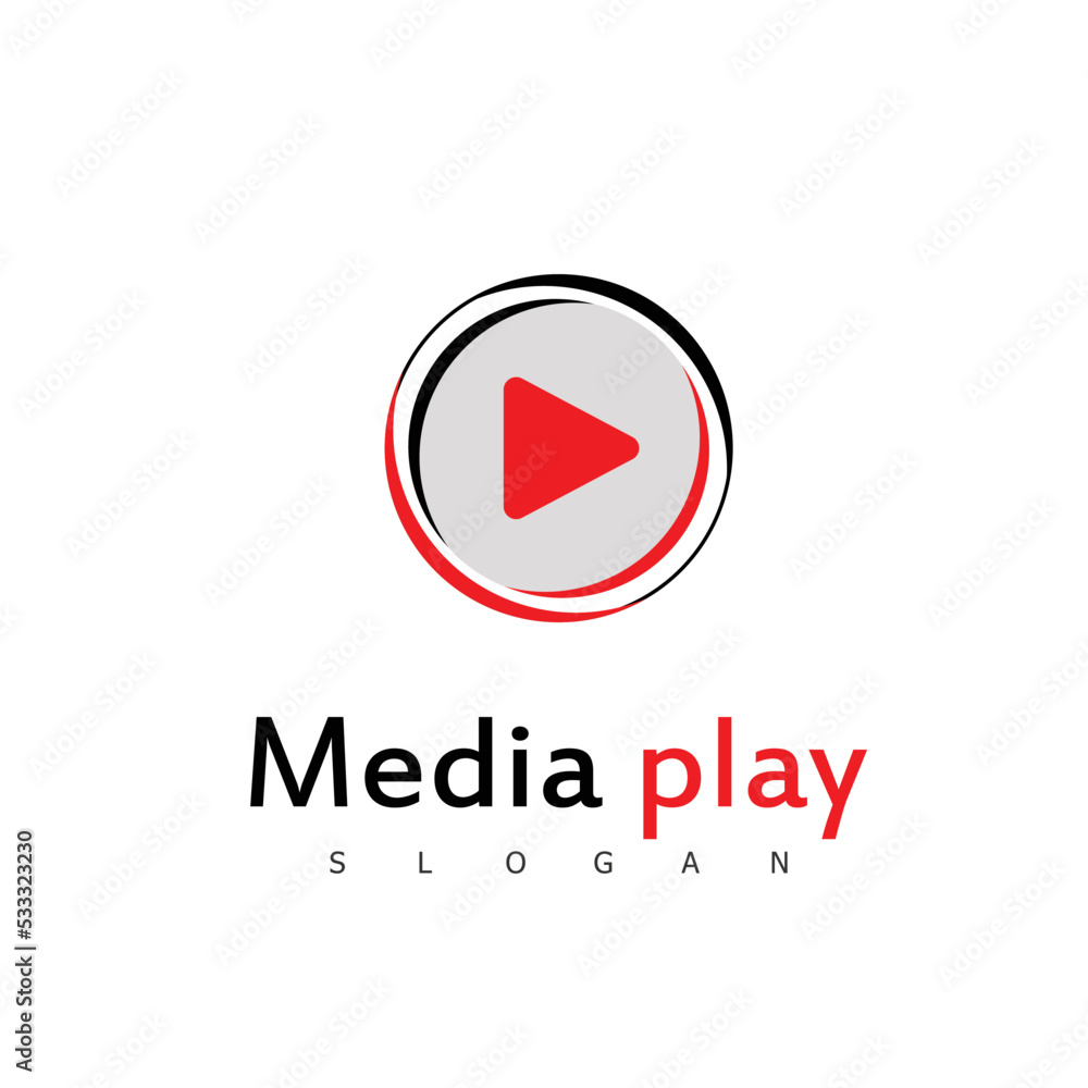 media logo technology design play media logo technology design play