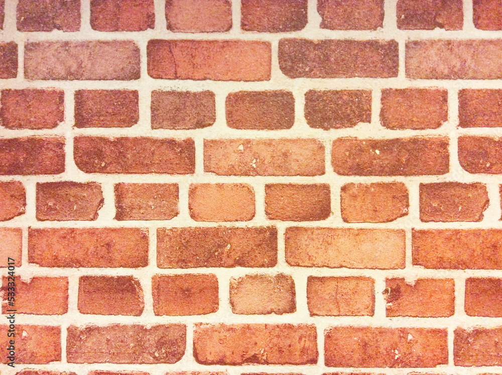 Fototapeta premium Background of red brick wall texture