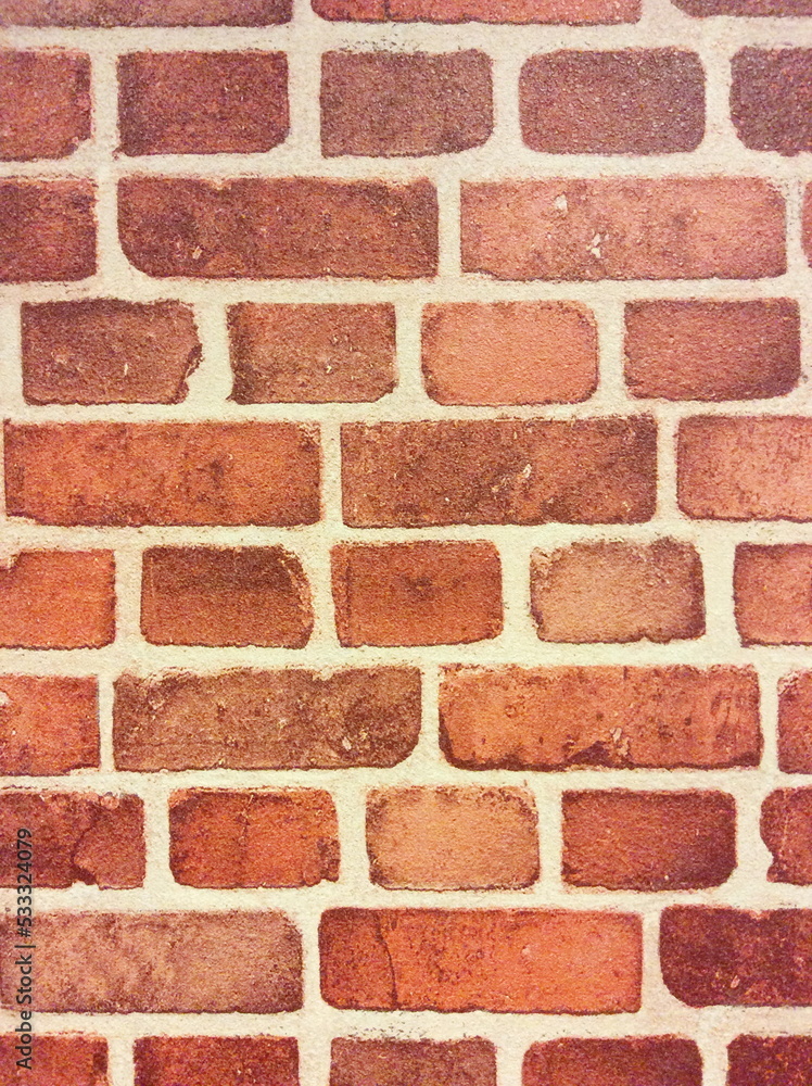 Fototapeta premium Background of red brick wall texture