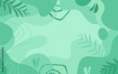 Hand drawn abstract mint green background © Ascrea.78